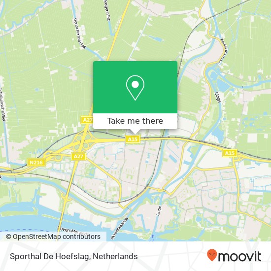 Sporthal De Hoefslag map