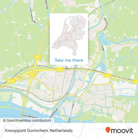 Knooppunt Gorinchem map