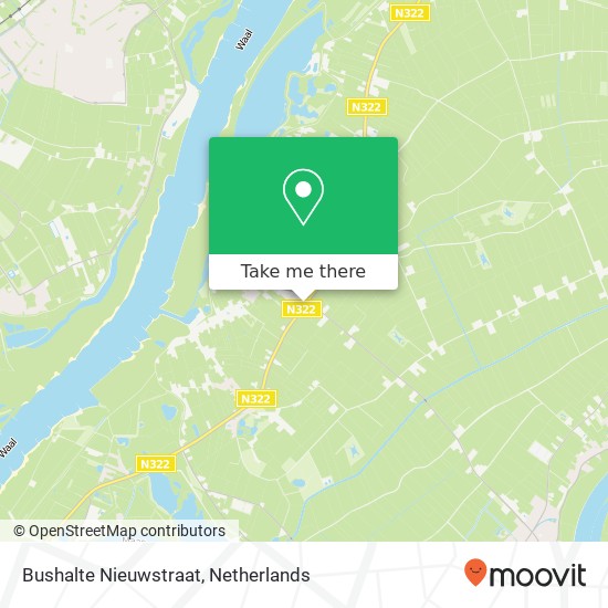 Bushalte Nieuwstraat map