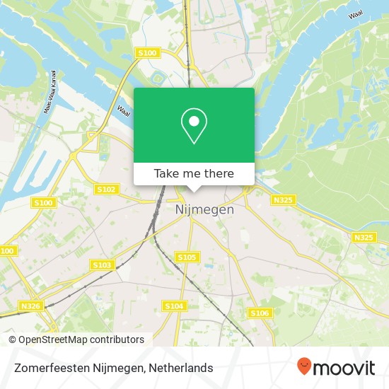Zomerfeesten Nijmegen map