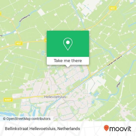 Bellinkstraat Hellevoetsluis map