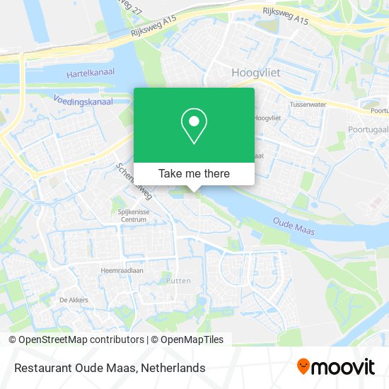Restaurant Oude Maas map
