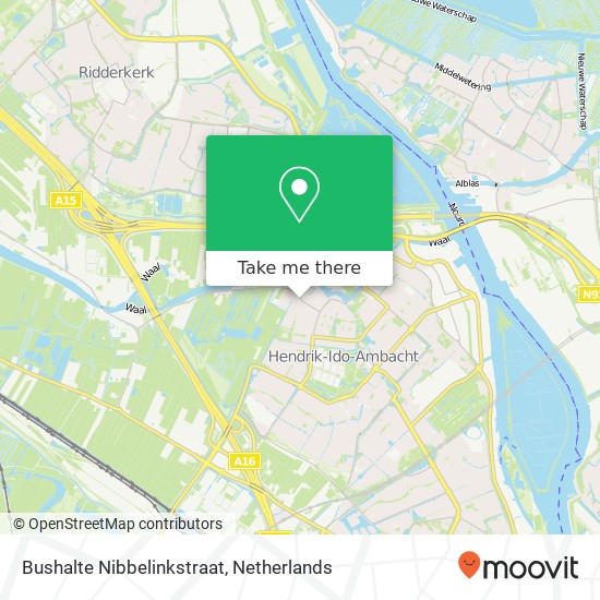 Bushalte Nibbelinkstraat map