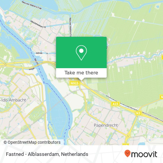 Fastned  - Alblasserdam map