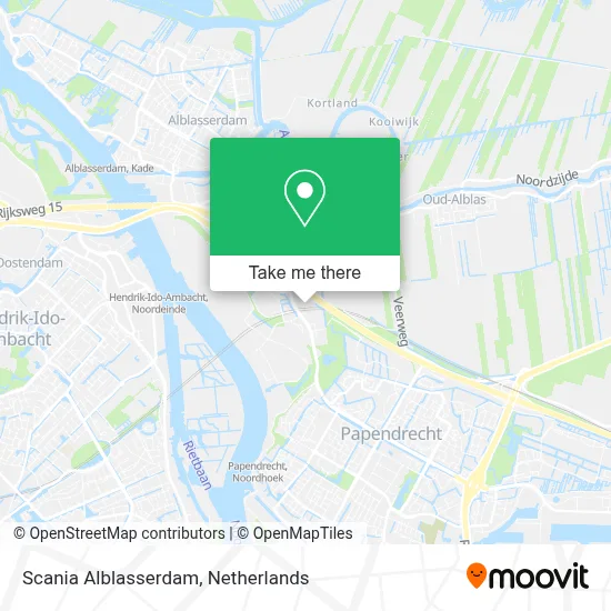 Scania Alblasserdam map