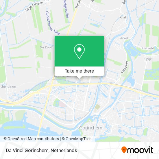 Da Vinci Gorinchem Karte