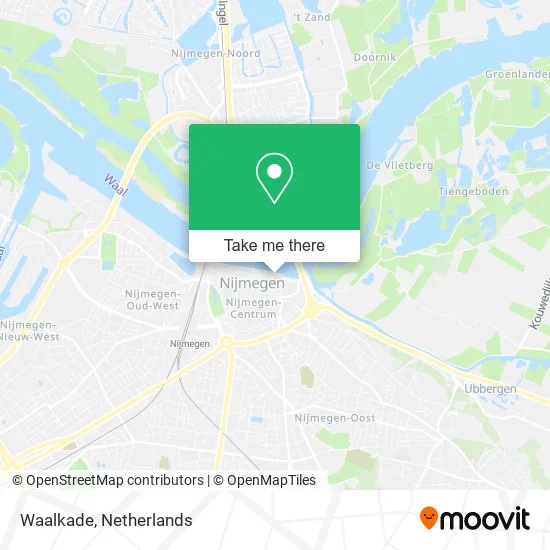 Waalkade map
