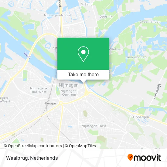 Waalbrug map