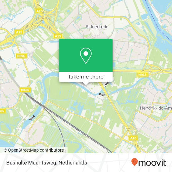 Bushalte Mauritsweg map