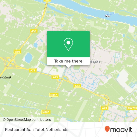 Restaurant Aan Tafel map