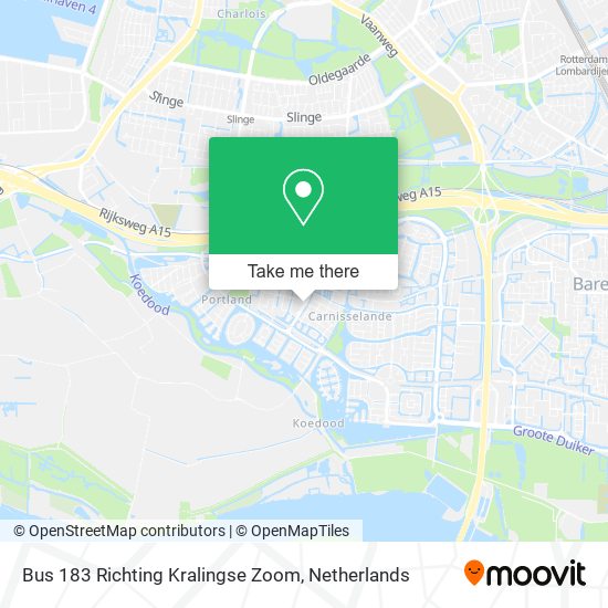 Bus 183 Richting Kralingse Zoom map