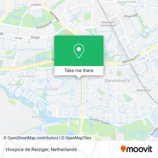 Hospice de Reiziger map