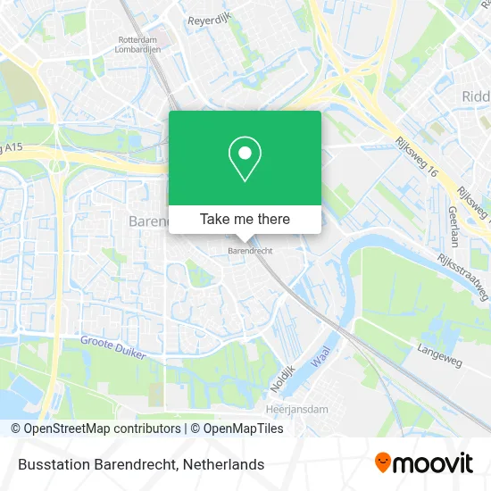 Busstation Barendrecht map