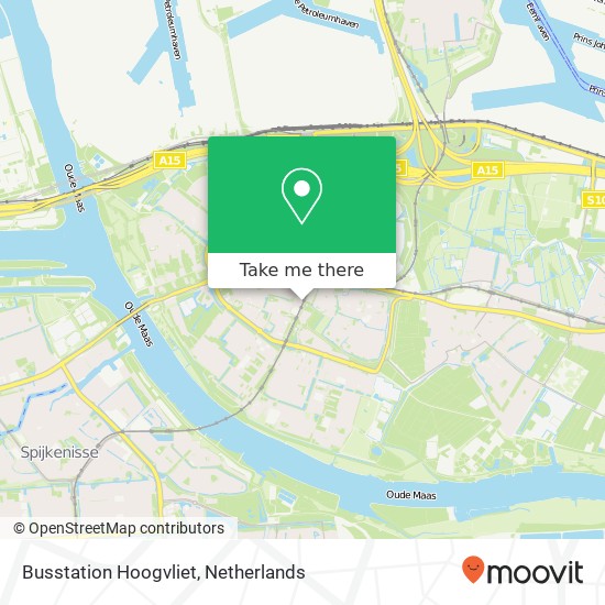 Busstation Hoogvliet map