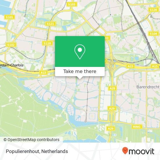 Populierenhout map