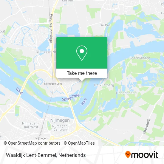 Waaldijk Lent-Bemmel map