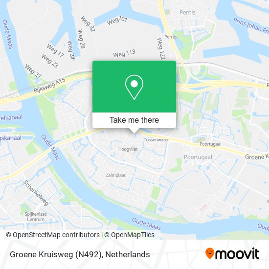 Groene Kruisweg (N492) Karte