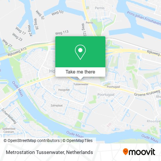 Metrostation Tussenwater map