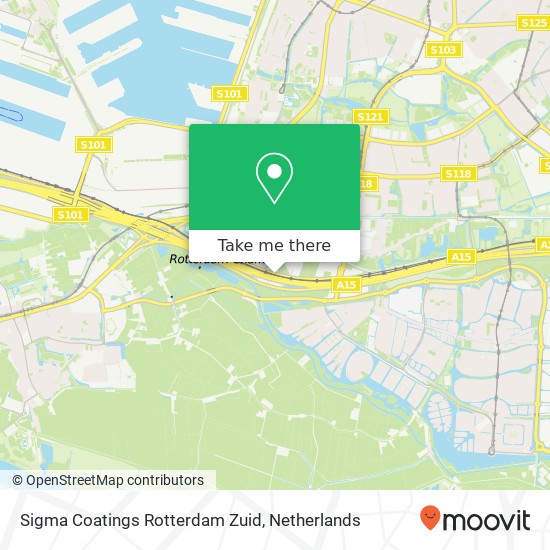 Sigma Coatings Rotterdam Zuid map