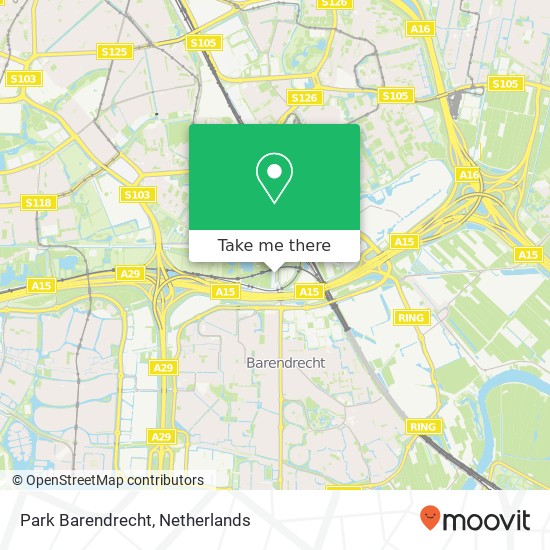 Park Barendrecht map