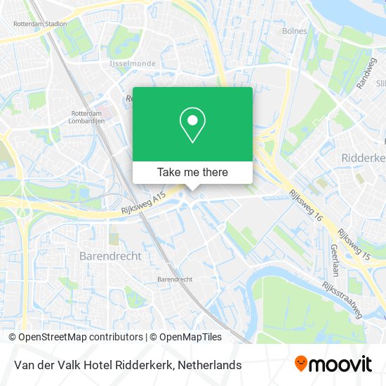 Van der Valk Hotel Ridderkerk map