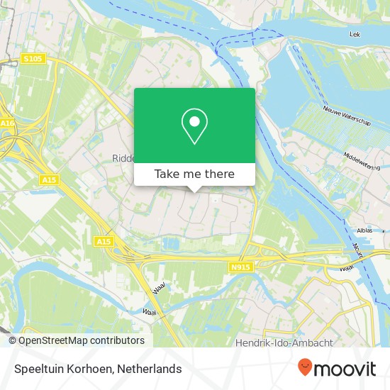 Speeltuin Korhoen map