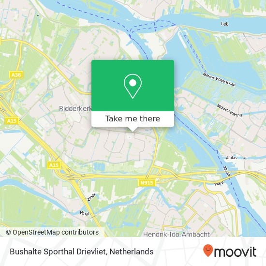 Bushalte Sporthal Drievliet map