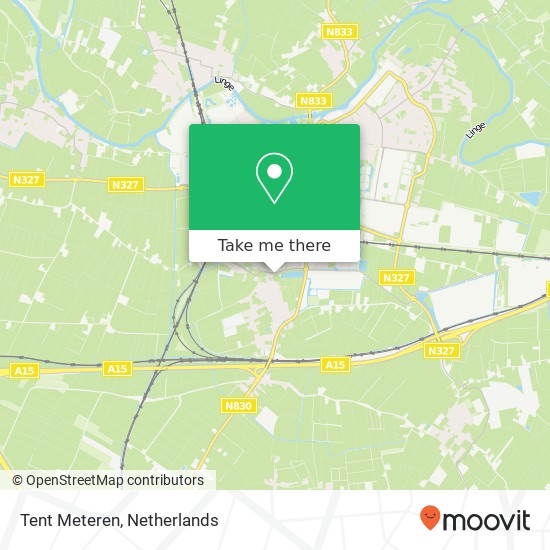 Tent Meteren map