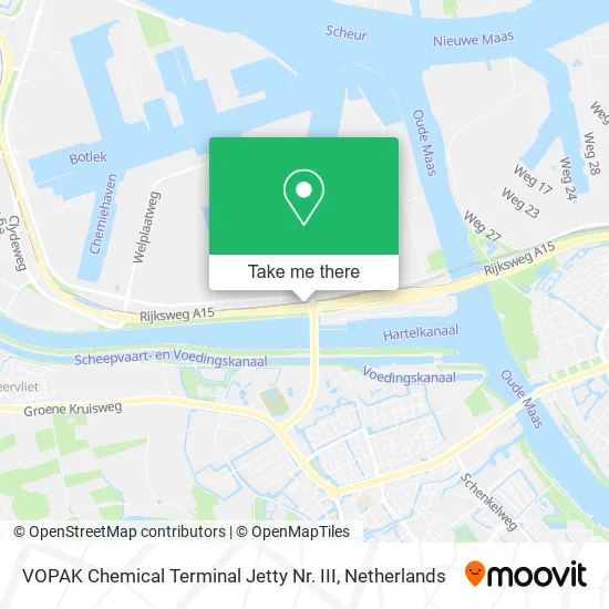 VOPAK Chemical Terminal Jetty Nr. III map