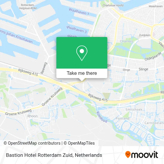 Bastion Hotel Rotterdam Zuid map