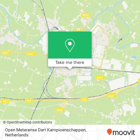 Open Meterense Dart Kampioenschappen map