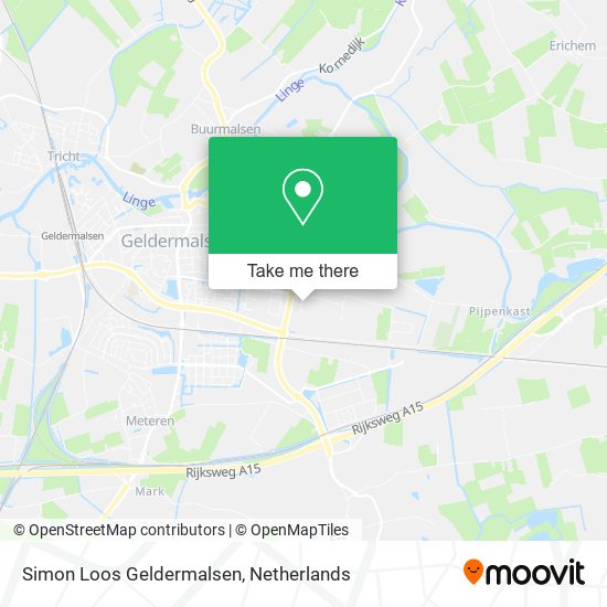 Simon Loos Geldermalsen map