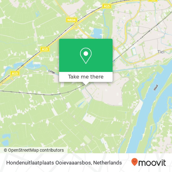 Hondenuitlaatplaats Ooievaaarsbos map