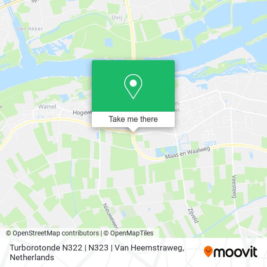 Turborotonde N322 | N323 | Van Heemstraweg Karte