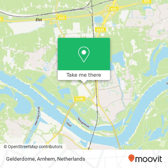 Gelderdome, Arnhem map