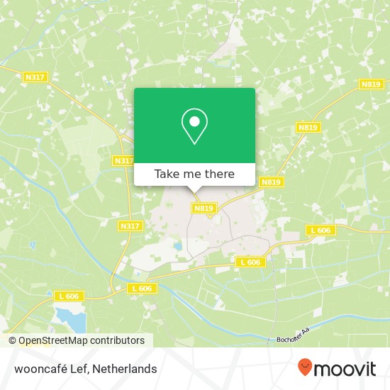 wooncafé Lef map