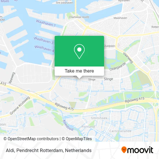 Aldi, Pendrecht Rotterdam map