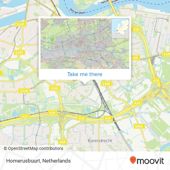 Homerusbuurt map