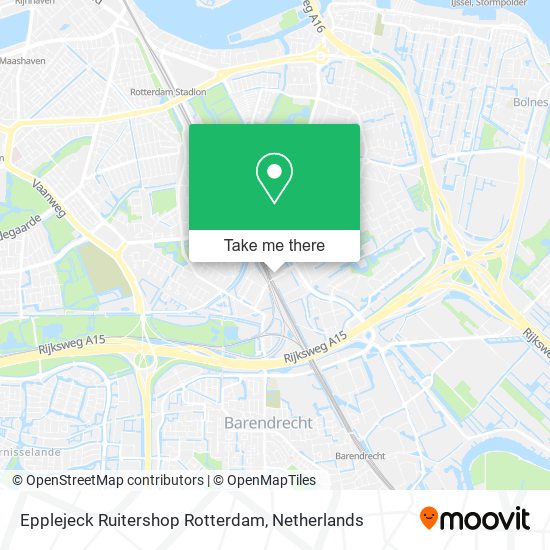 Epplejeck Ruitershop Rotterdam map