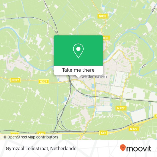 Gymzaal Leliestraat map