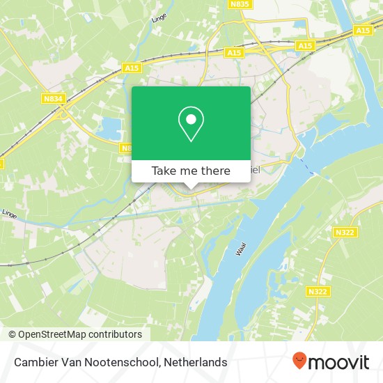Cambier Van Nootenschool Karte