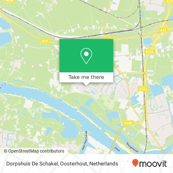 Dorpshuis De Schakel, Oosterhout map
