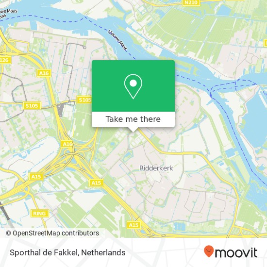 Sporthal de Fakkel map