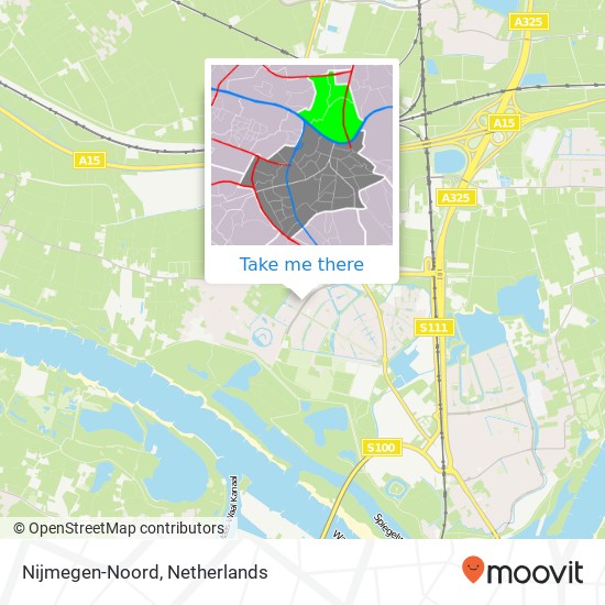 Nijmegen-Noord map