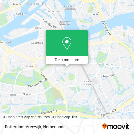 Rotterdam Vreewijk map