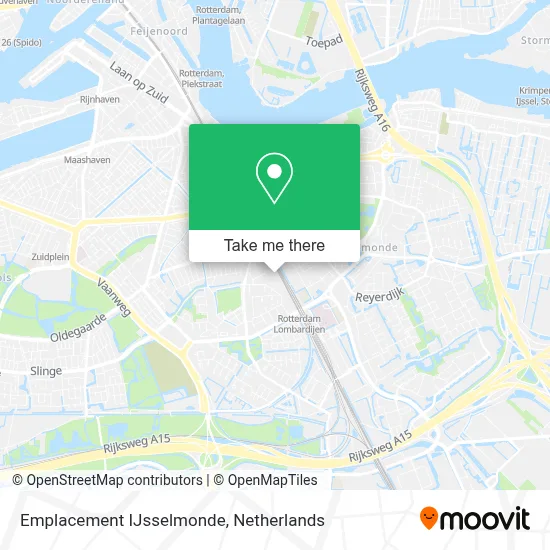 Emplacement IJsselmonde map