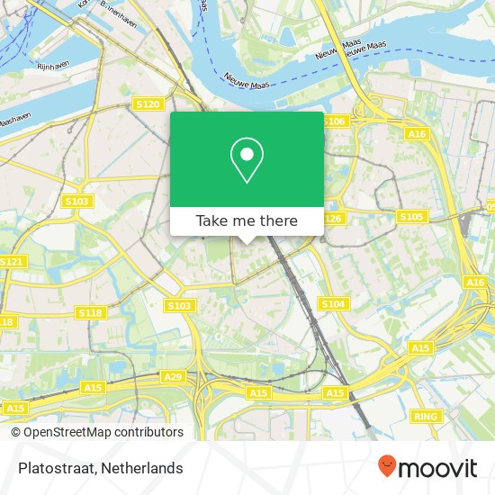 Platostraat map