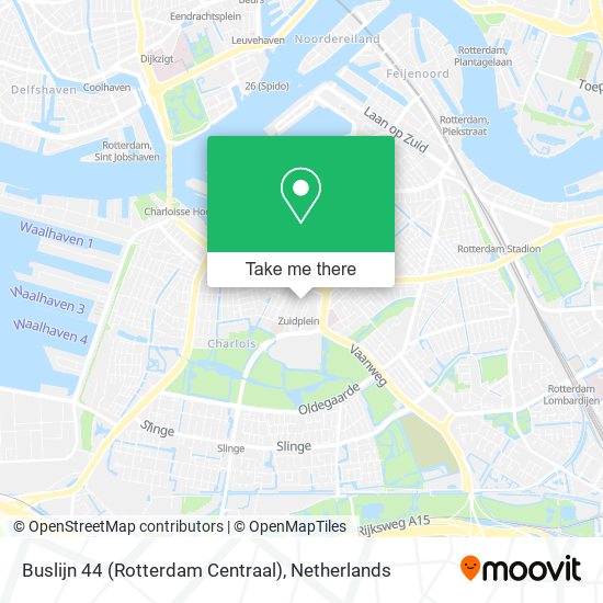 Buslijn 44 (Rotterdam Centraal) Karte