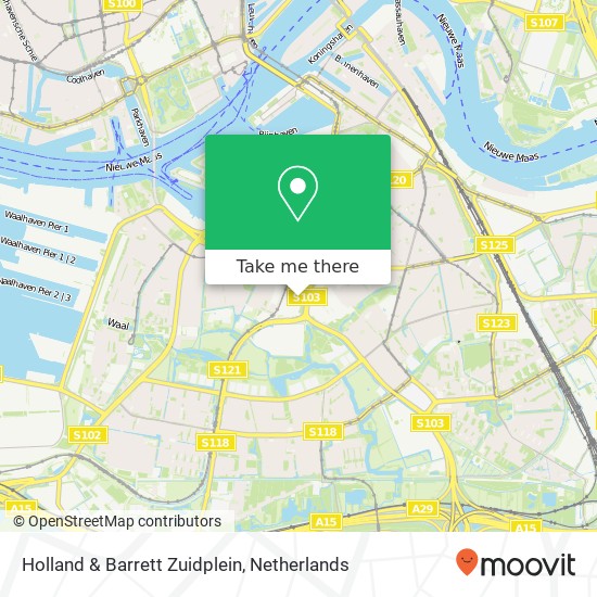 Holland & Barrett Zuidplein map