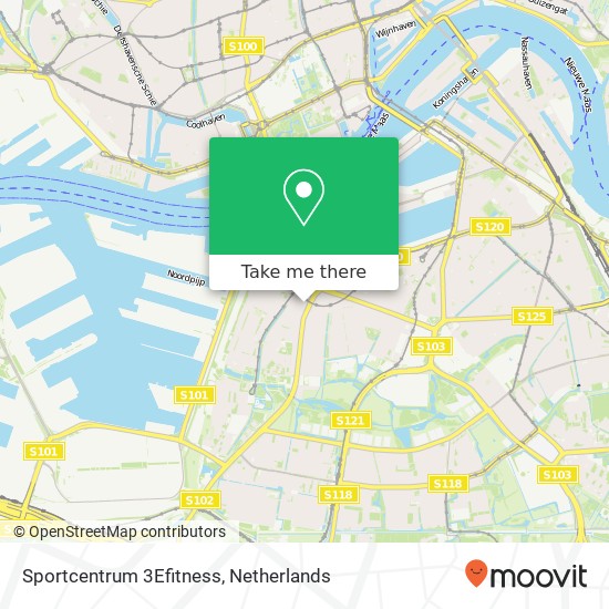 Sportcentrum 3Efitness map